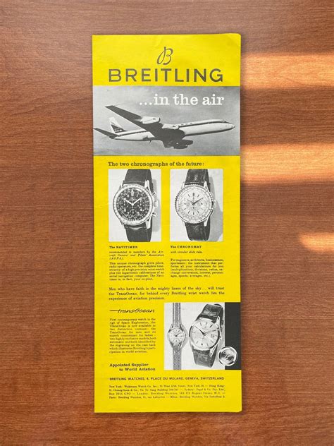 Breitling Ads, Vintage Magazine Advertisements 